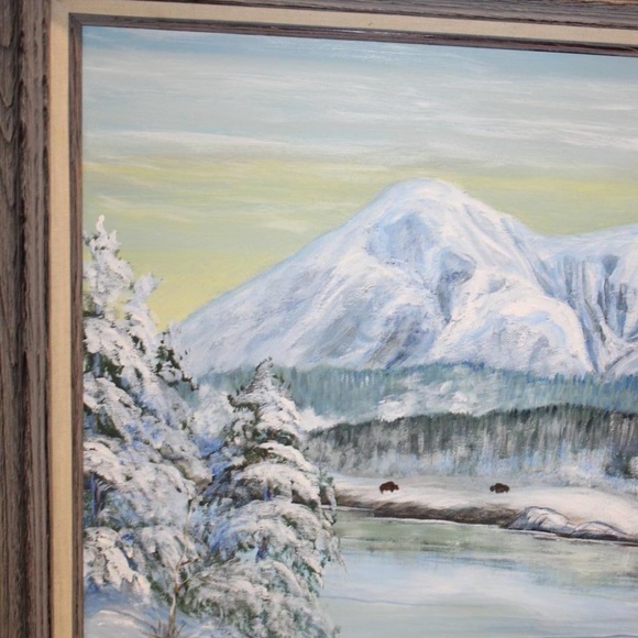 Gelseichter Original "Winter Mountain" Fine Art - Picture 2 of 5
